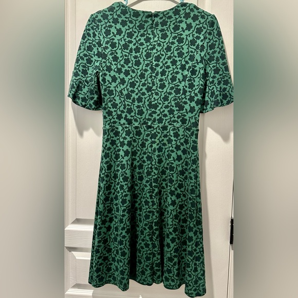 Boden 1/2 sleeve Alexis Jersey Dress in Green Enchanted Vine ZP1 - Picture 6 of 11